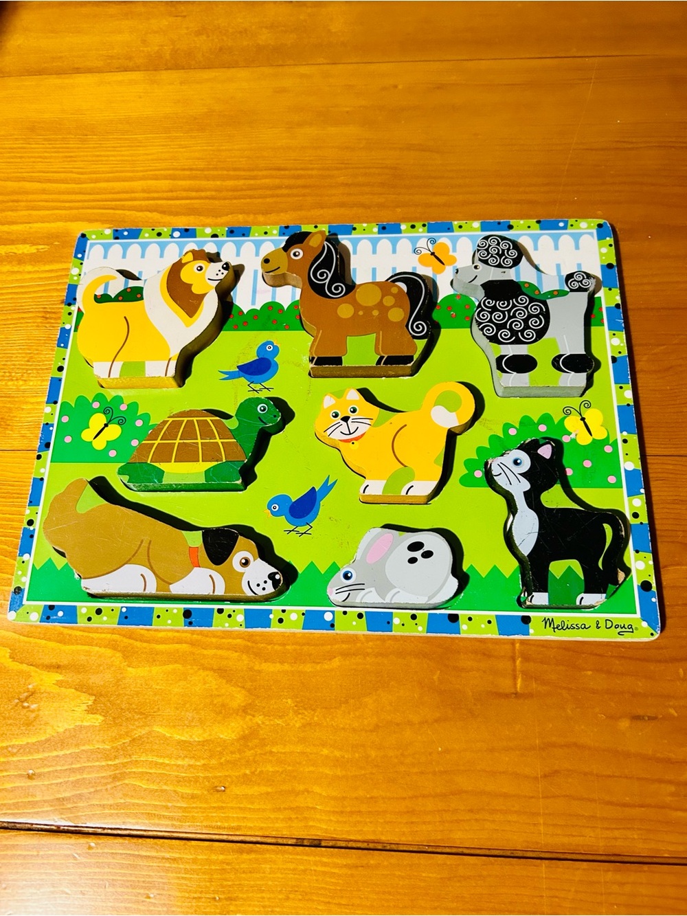 Melissa & Doug Green Animals Wooden Puzzle
